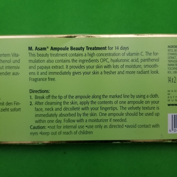 M. Asam VINO GOLD Power Ampoule Beauty Treatment 1 - Picture 5 of 9